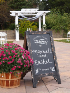 Wedding Signage ~ Rachel & Maxwell at The Gardens of Castle Rock ~ Minnesota Fall Wedding