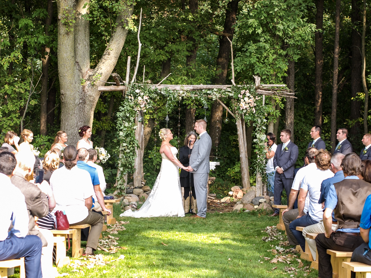 Wedding in the Woods at The Gardens